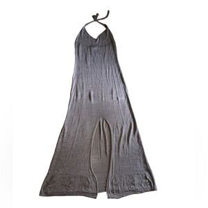 Fobya Long Summer Dress - BeigeTan/Cream - Size XL